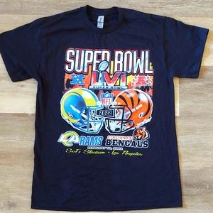 NWOT Super Bowl 56 Rams Bengals Graphic T-Shirt Size M